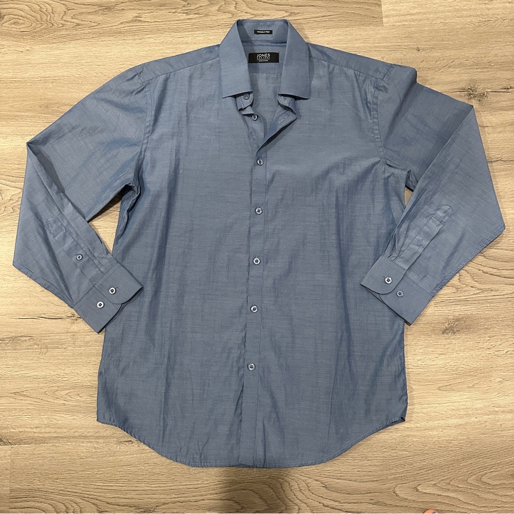 Jones New York Long Sleeve Button-Down Shirt - Medium